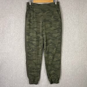Athleta Womens 10 Brooklyn Textured Lined Jogger High Rise Camo